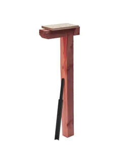 lot 105 image: Gibraltar Mailboxes Cedar Drive-in, Top Mount, Mailbox Post, Natural Finish