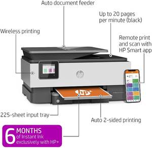 lot 68 image: HP OfficeJet Pro 8025e Wireless Color All-in-One Printer