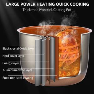 lot 86 image: Transonic Pressure Cooker Air Fryer Combo, 6 Quart