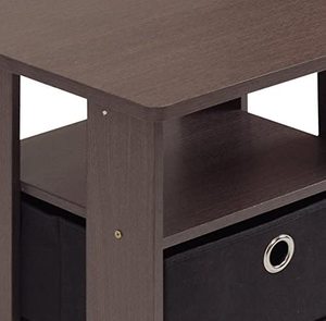 lot 100 image: Furinno Andrey End Table wDrawer