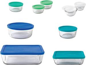 lot 159 image: Anchor Hocking 20-Piece Storage Container Set with SnugFit Lids
