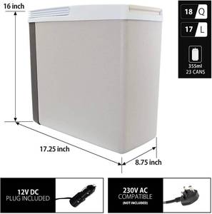 lot 145 image: Koolatron Slim Compact P20 Thermoelectric Iceless 12V CoolerWarmer