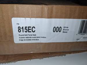lot 129 image: 2 Round White Toilet Seats