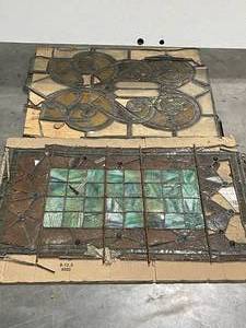 lot 27 image: Leaded Stained Glass