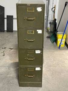 lot 48 image: Four Door Filing Cabinet