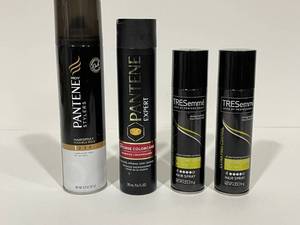 lot 33 image: Pantene Hairspray and Shampoo, TreSemme Hairspray