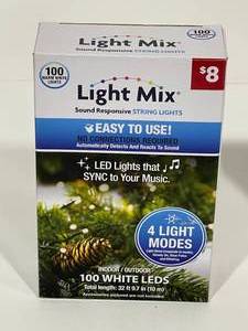 lot 93 image: Light Mix 100 White LED Lights