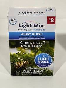 lot 96 image: Light Mix 100 White LED Lights