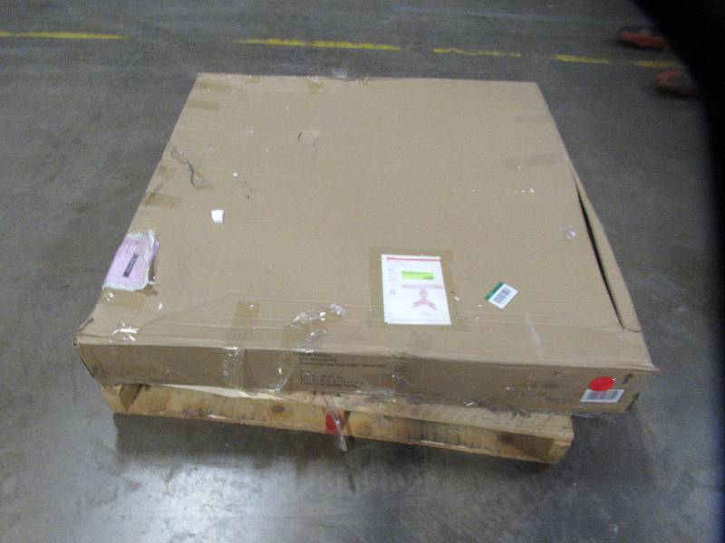 lot 300 image: StyleWell Unfinished Wood Round Pedestal Table Model T-01 Missing Pedestal, Top only