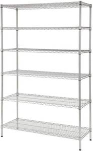 lot 305 image: HDX 6-Tier Commercial Shelving Unit Model6T60184872C