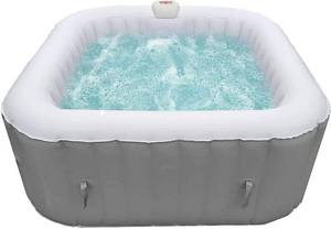 lot 310 image: ALEKO Inflatable Hot Tub Missing High Powered Bubble Jett (Tub Basin Only) Model HTISQ6GYBK-AO