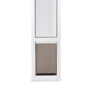 lot 354 image: PetSafe Freedom Aluminum Patio Panel Sliding Glass Dog and Cat Door ModelPPA11-16640