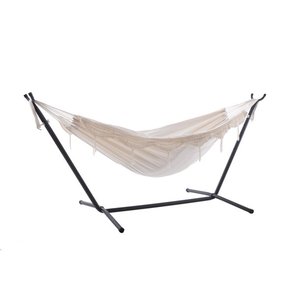 lot 369 image: Vivere Cotton Double Hammock with Stand Model UHSDO9-00