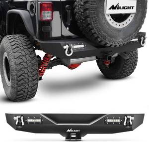 lot 386 image: Nilight Rear Bumper 2007-2018 Jeep Wrangler Model JK-52A (Scratch & Dent See Photos)