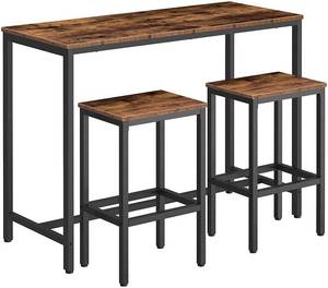 lot 408 image: HOOBRO 3-Piece Bar Table Set ModelBF52BT01