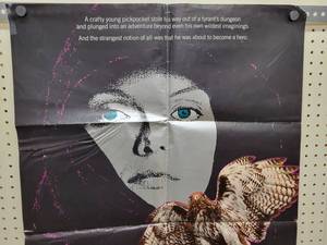 lot 1476 image: 1985 Ladyhawke Matthew Broderick Movie Poster - 26 x 40 - Looks like an Original that someone trimmed the white border off