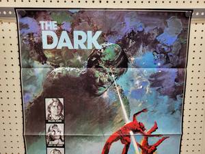 lot 1478 image: 1979 The Dark Movie Poster - 24-12 x 32-12 -  Looks like an Original that someone trimmed the white border and the credits off