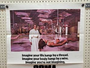 lot 1481 image: 1978 Michael Crichton COMA Original One Sheet Movie Poster - 27 x 41