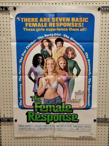lot 1355 image: 1973 The Female Response Original One-Sheet Movie Poster - Vintage Sexploitation Film - 27 x 41 - Folded