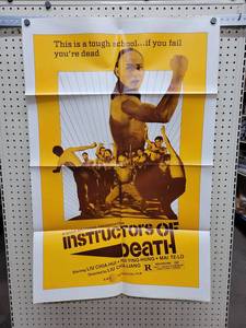 lot 1349 image: 1981 Kung Fu Film Instructors of Death Original One-Sheet Movie Poster - 27 x 41 - Folded