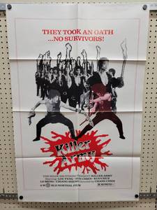 lot 1351 image: 1980 Kung-Fu Film Killer Army Original One-Sheet Movie Poster - 27 x 41 - Folded