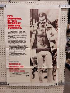 lot 1377 image: 1974 Burt Reynolds The Longest Yard Original One-Sheet Movie Poster - 27 x 41 - Folded