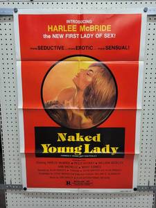 lot 1404 image: 1977 Naked Young Lady Original One-Sheet Movie Poster - Vintage Sexploitation Film - 27 x 41 - Folded