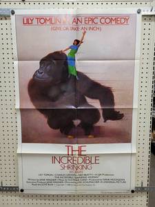lot 1411 image: 1980 The Incredible Shrinking Woman Starring Lily Tomlin, Charles Grodin, Ned Beatty - Original One-Sheet Movie Poster - 27 x 41 - Folded