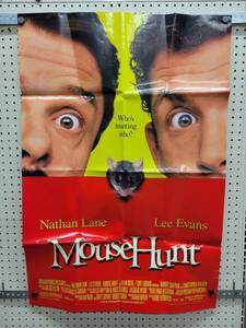 lot 1417 image: 1997 Mouse Hunt Original Double-Sided One Sheet Movie Poster - 27 x 40 - Folded