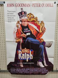 lot 1420 image: 1990 King Ralph Starring John Goodman - Original Double-Sided One Sheet Movie Poster - 27 x 40 - Folded