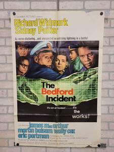 lot 1441 image: 1965 Sidney Poitier The Bedford Incident Original One-Sheet Movie Poster  - 27 x 41 - Folded