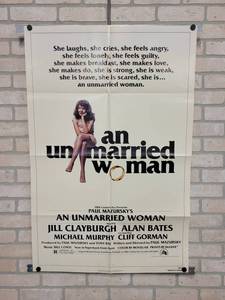 lot 1444 image: 1978 An Unmarried Woman Original One-Sheet Movie Poster - Vintage Sexploitation Film - 27 x 41 - Folded