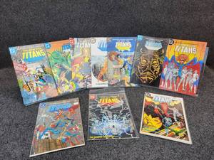lot 1455 image: (10) 1985 DC The New Teen Titans Comic Books - Issues #1 thru #10