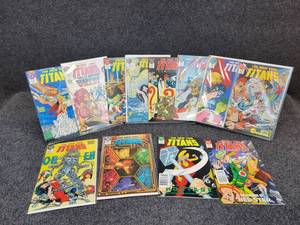 lot 1458 image: (12) 19871988 DC The New Teen Titans Comic Books - Issues #35 thru #37, #39 thru #42, #44, #46 thru #49