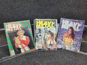 lot 1459 image: (3) Heavy Metal Adult Comic Books - 1986, 1988 & 1999