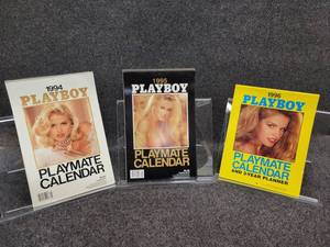 lot 1463 image: (3) Playboy Playmate Calendars 1994 (8 x 13), 1995 (8 x 13), 1996  (8.5 x 11)