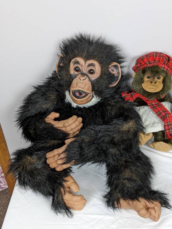 Vintage Monkey Collection: Hosung Monkey Puppets, Big Chimp Monkey Puppet,  Kissing Monkeys, and More! | Timeless MTKA- Samsung, Playskool Kota,  Artwork, Room & Board, Ethan Allen, Bassett, Thomasville Sofa, Mardi Gras,  Area