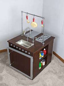 lot 26 image: Pottery Barn Kids All-in-1 Kitchen Playset with Food
