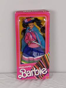 lot 37 image: Vintage Collectible Mattel Peruvian Barbie in Box #2995