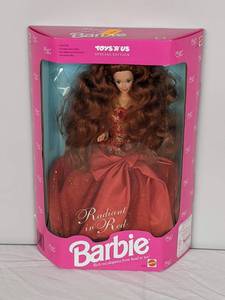 lot 41 image: New Vintage Mattel Toys R Us Special Edition Radiant in Red Barbie #1276 - P.C.