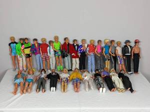 lot 45 image: Large Collection of Male Dolls including Ken, New Kids on the Block Figures & More