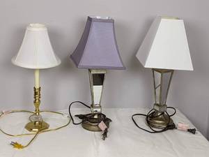 lot 68 image: Set of 3 Table Lamps