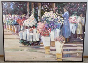 lot 4 image: Elegant Original Painting by Edward Walker