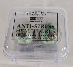lot 86 image: Pair of Earth Therapeutics Anti-Stress Health Orbs