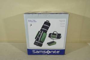 lot 92 image: Samsonite Style 700 3 Piece Golf Bag Set