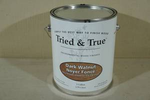 lot 96 image: Tried and True Dark Walnut Wood Finish