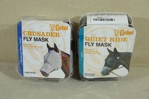 lot 107 image: 2 Cashel Fly Masks - Quiet Ride Draft, Crusader WeanlingPony
