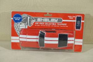 lot 34 image: Shelby Mustang One Piece Collectible Touch Tone Phone