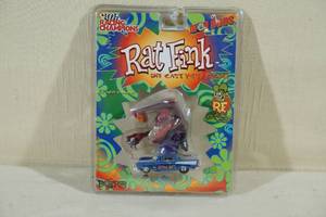lot 35 image: Racing Champions Mod Rods Rat Fink Die Cast Car with Figure