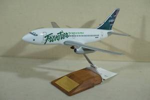 lot 38 image: Frontier Airlines Spirit of the West Jet Plane Desktop Model